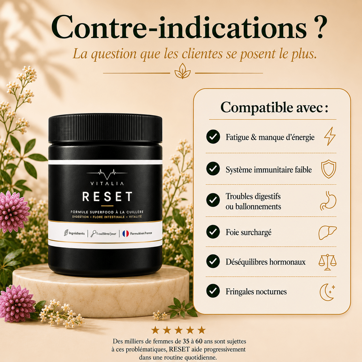 Vitalia - Reset : Retrouvez un ventre plat durablement - Vitalia