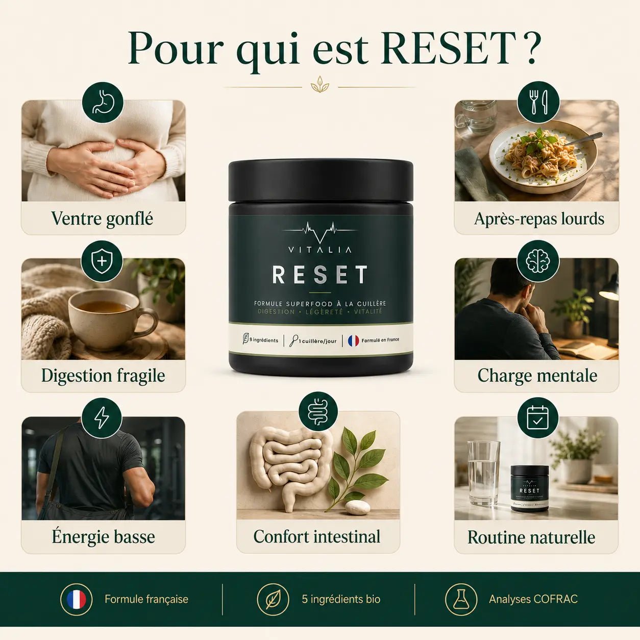 Vitalia - Reset : Contrôle Digestif et Ventre Léger - Vitalia