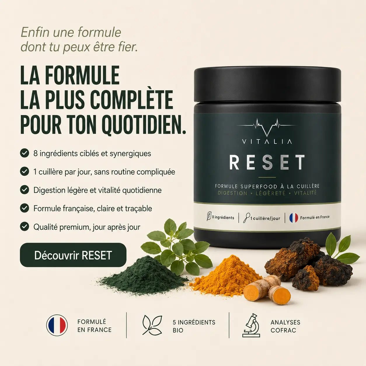 Vitalia - Reset : Contrôle Digestif et Ventre Léger - Vitalia