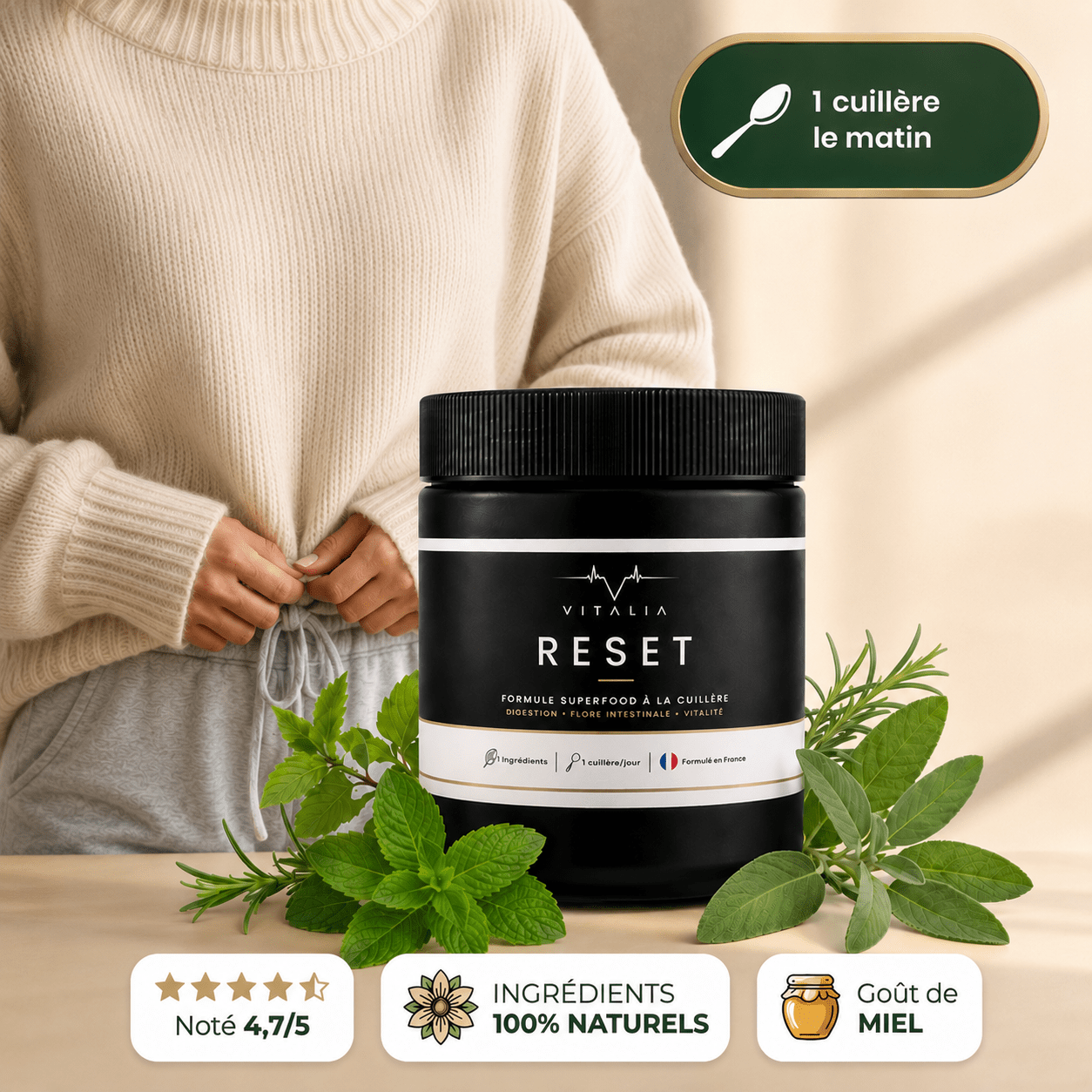 Vitalia - Reset : Retrouvez un ventre plat durablement - Vitalia